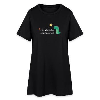 Failed as a Person – I’m a Dinosaur Now - Frauen T-Shirt-Kleid - Schwarz - Vorne