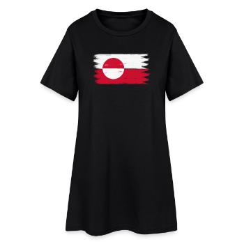 Les drapeaux aiment le vintage - Robe T-shirt Femme - noir - Devant