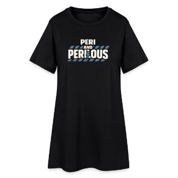 Périménopause Humour Périménopause - Robe T-shirt Femme - noir - Devant