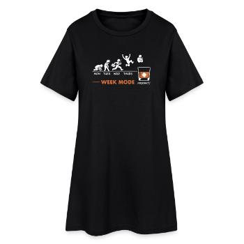 Vive le weekend-end – Humor Wisky - Frauen T-Shirt-Kleid - Schwarz - Vorne