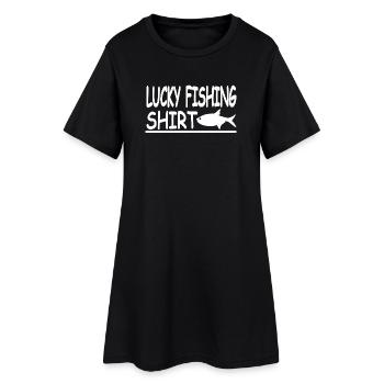 Angling - Women’s T-Shirt Dress - black - Front