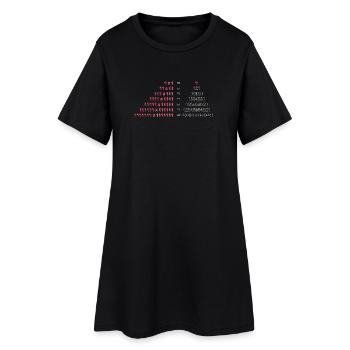 Nombre Palindrome Mathématiques Physique 1x1 1^2 Cadeau - Robe T-shirt Femme - noir - Devant