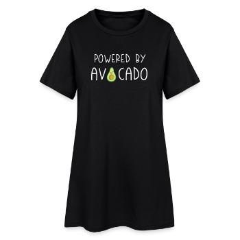 Propulsé par Avocado - Robe T-shirt Femme - noir - Devant