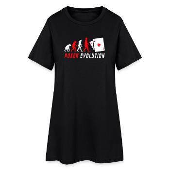 Poker Evolution - Women’s T-Shirt Dress - black - Front