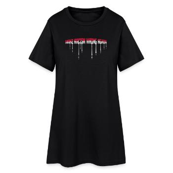 Rendre le racisme répréhensible - Robe T-shirt Femme - noir - Devant