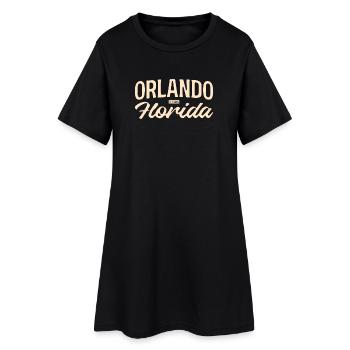 Orlando Florida Vintage Script - Robe T-shirt Femme - noir - Devant