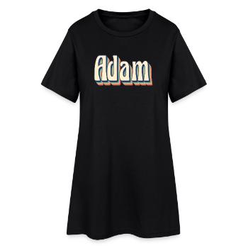 Adam t-shirt retro vintage t-shirt gift idea - Women’s T-Shirt Dress - black - Front