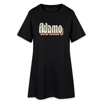 Vintage Retro Adam T-Shirt T-Shirt Gift Idea - Women’s T-Shirt Dress - black - Front