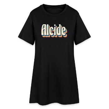 Alcide t-shirt rétro vintage t-shirt idée cadeau - Robe T-shirt Femme - noir - Devant