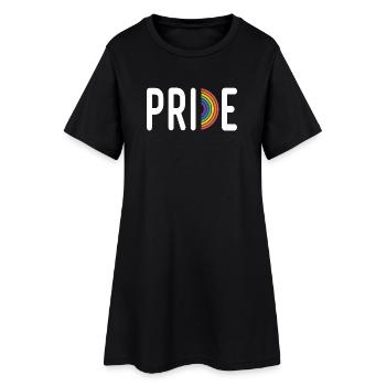 LGBT Pride Month - Pride. Rainbow Flag - Women’s T-Shirt Dress - black - Front