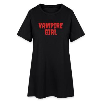 Vampire Girl Graphic Tee Design - Robe T-shirt Femme - noir - Devant
