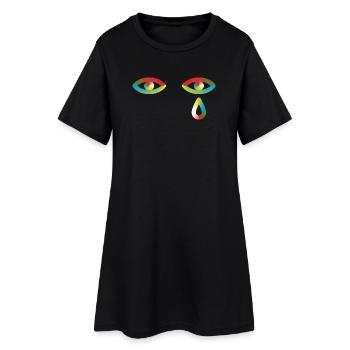 Ton ignorance me fait pleurer - Robe T-shirt Femme - noir - Devant