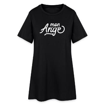 Angel Design with Ethereal Halo - Women’s T-Shirt Dress - black - Front