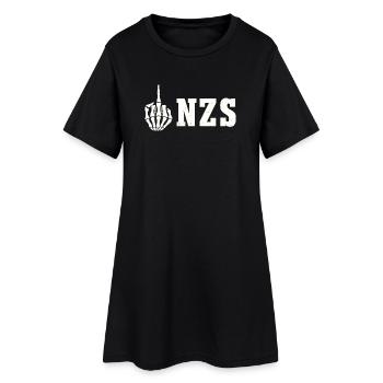 Déclaration antifasciste antifa FCK NZS - Robe T-shirt Femme - noir - Devant