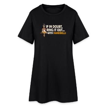 Chorale Instrument de musique Cloche à main Chorale - Robe T-shirt Femme - noir - Devant
