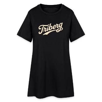 Triberg Schwarzwald Schriftzug - Frauen T-Shirt-Kleid - Schwarz - Vorne