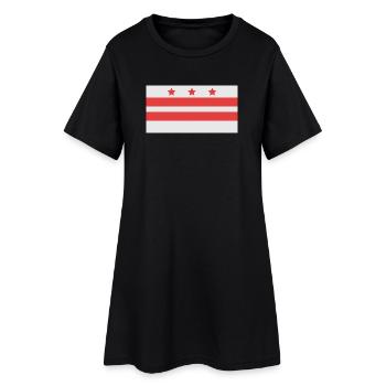 Drapeau de Washington - Robe T-shirt Femme - noir - Devant