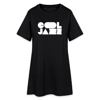Logo jazz audacieux et cool - Robe T-shirt Femme - noir - Devant