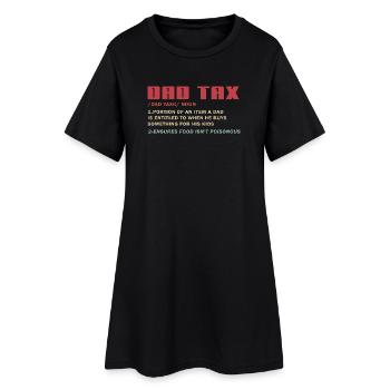 T-shirt mème fiscal pour papa : Déduction des enfants - Robe T-shirt Femme - noir - Devant