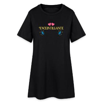 Enceintillante Humour Future Maman Grossesse - Robe T-shirt Femme - noir - Devant