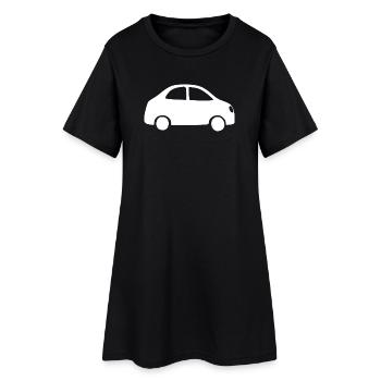 Cadeau du permis de conduire automobile - Robe T-shirt Femme - noir - Devant