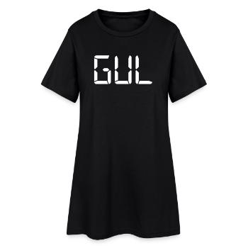 Yellow - LCD - Women’s T-Shirt Dress - black - Front