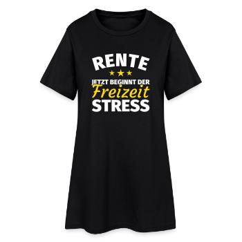Abschied in die Rente lustige Sprüche - Frauen T-Shirt-Kleid - Schwarz - Vorne