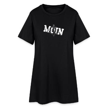 Ancre MOIN pour le capitaine des mers - Robe T-shirt Femme - noir - Devant