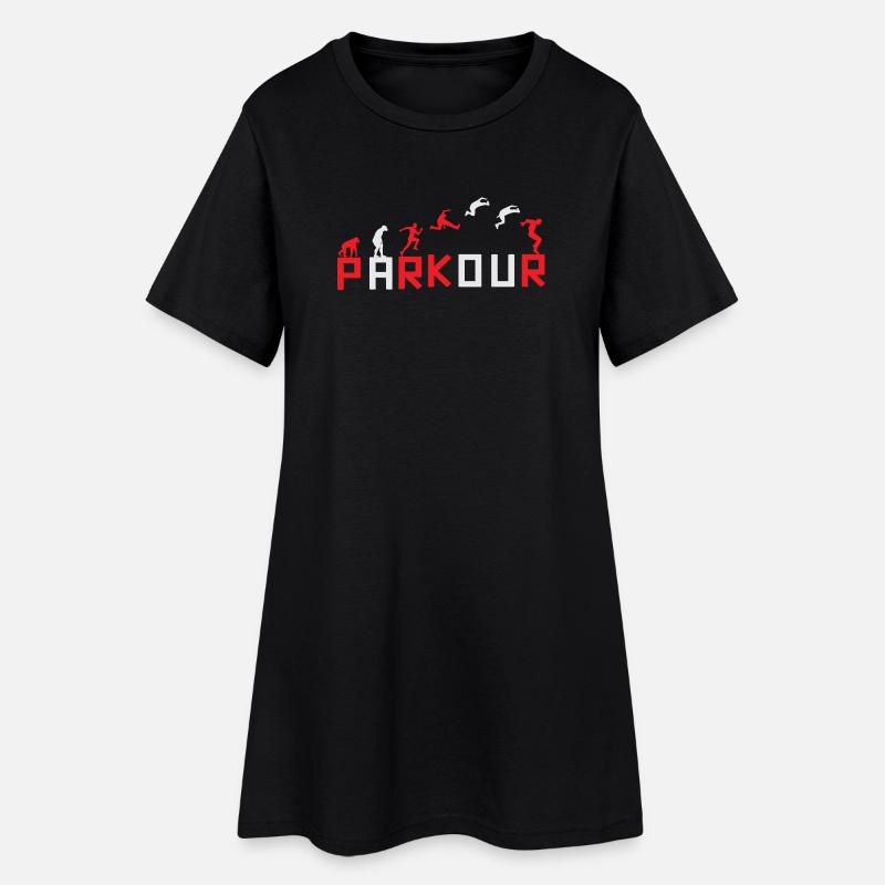 Evolution of Running Sequence Design - Women’s T-Shirt Dress - black