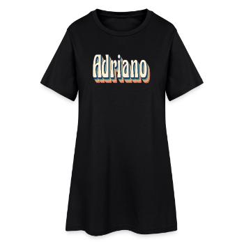Adriano t-shirt retro vintage t-shirt gift - Women’s T-Shirt Dress - black - Front