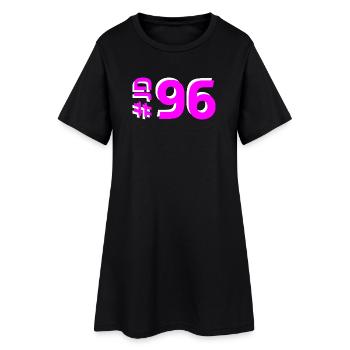 JD96 - Robe T-shirt Femme - noir - Devant