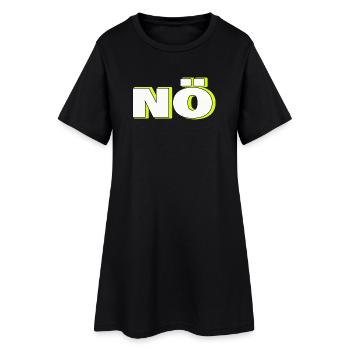 NON - Robe T-shirt Femme - noir - Devant