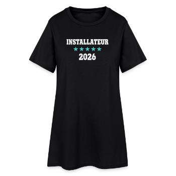 Installer 2026 Apprenticeship Examination Master Trainee - Women’s T-Shirt Dress - black - Front