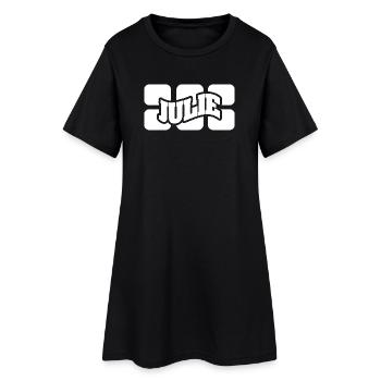 Julie comme nom - Robe T-shirt Femme - noir - Devant