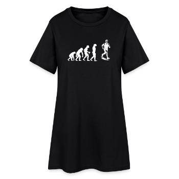 Graphismes de course pour les courses - Robe T-shirt Femme - noir - Devant