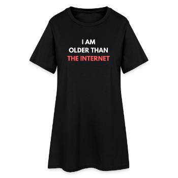 Je suis plus vieux que les citations drôles d’internet - Robe T-shirt Femme - noir - Devant
