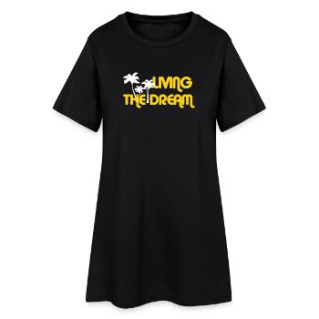 VIVRE LE RÊVE - Robe T-shirt Femme - noir - Devant