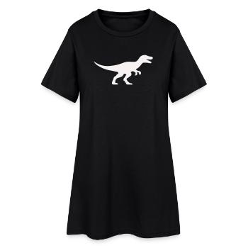 Raptor T Rex Silhouette - Robe T-shirt Femme - noir - Devant