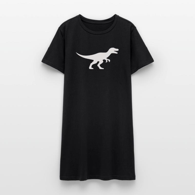Raptor T Rex Silhouette Women’s T-Shirt Dress