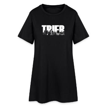 Trèves - Horizon - Fonts - Moselle Rhénanie-Palatinat - Robe T-shirt Femme - noir - Devant