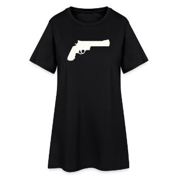 Fusil - Robe T-shirt Femme - noir - Devant