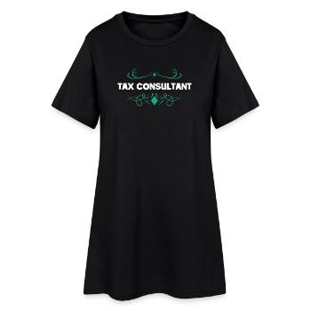 Conception d’ornements pour conseiller fiscal - Robe T-shirt Femme - noir - Devant
