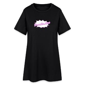Favorite Aunt lettering for your favorite aunt - Women’s T-Shirt Dress - black - Front