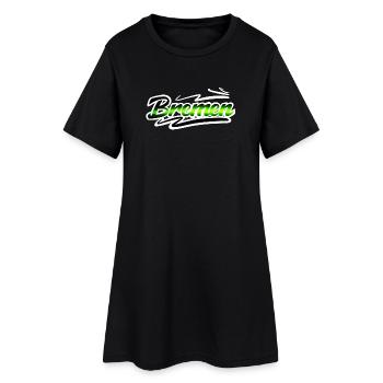 Bremen - Frauen T-Shirt-Kleid - Schwarz - Vorne