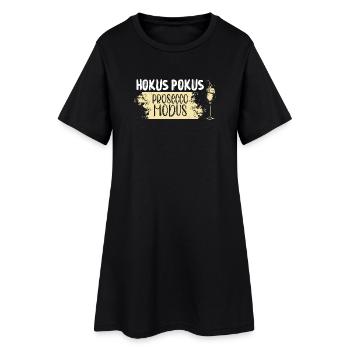 Hokus Pokus Prosecco Modus - Frauen T-Shirt-Kleid - Schwarz - Vorne