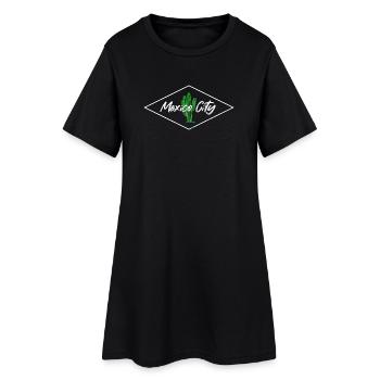 Cactus Skyline à Mexico - Robe T-shirt Femme - noir - Devant
