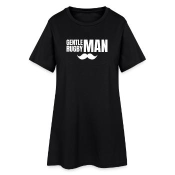 rugby, rugbyman, rugby sport, rugby humour - Robe T-shirt Femme - noir - Devant
