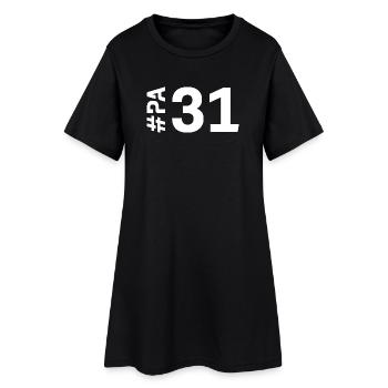 PA31 - Robe T-shirt Femme - noir - Devant