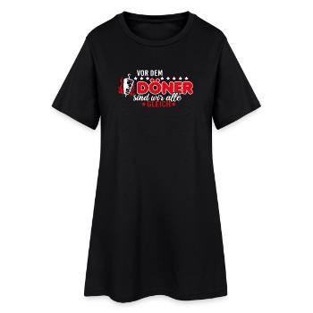 Döner lustiger Spruch - Frauen T-Shirt-Kleid - Schwarz - Vorne