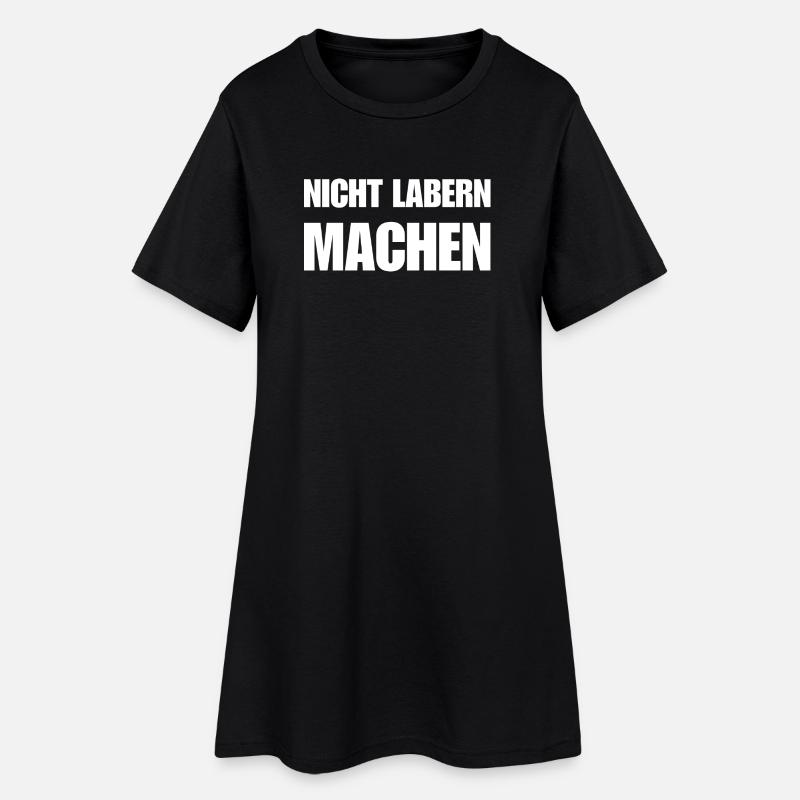 Don't babble – just make a statement - Women’s T-Shirt Dress - black